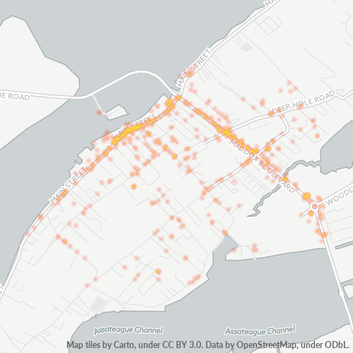 23336 Business Density Heatmap