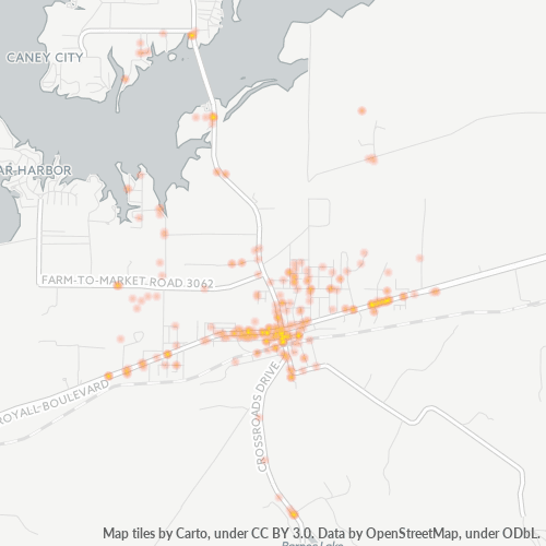 75148 Business Density Heatmap