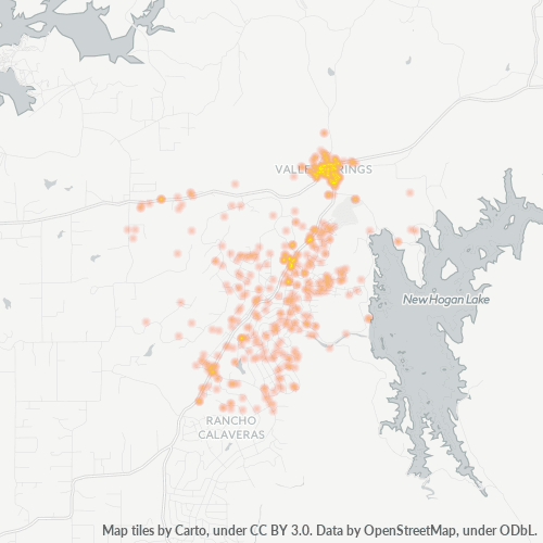 95252 Business Density Heatmap