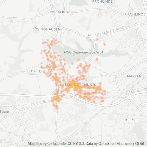 Heatmap für plz 44388