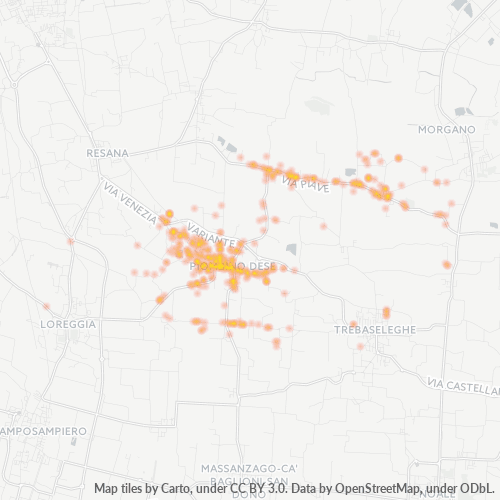 Mappa di calore per cap 35017