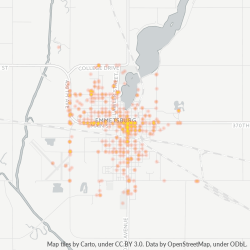 50536 Business Density Heatmap