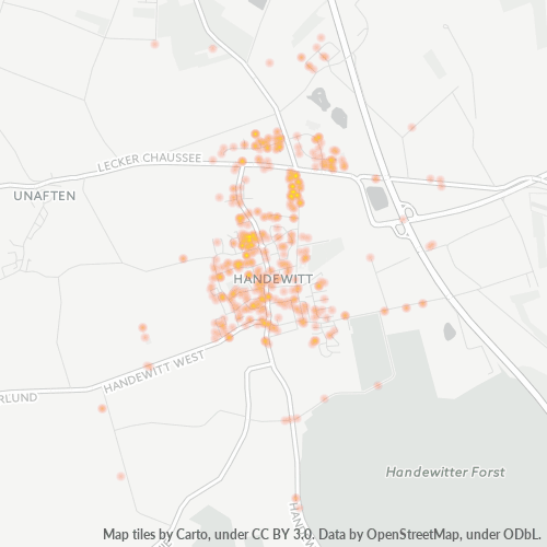 Heatmap für plz 24983