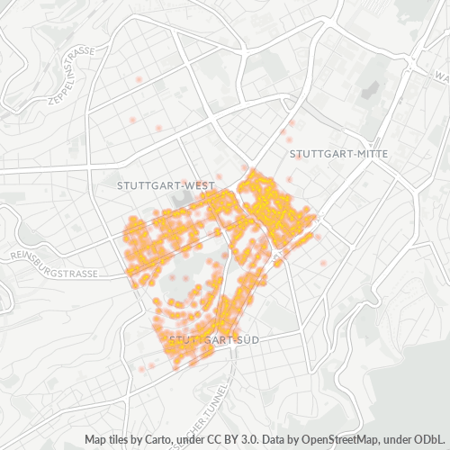 70178 Standortdichte-Heatmap