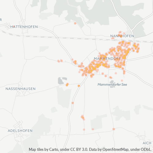 Heatmap für plz 82291