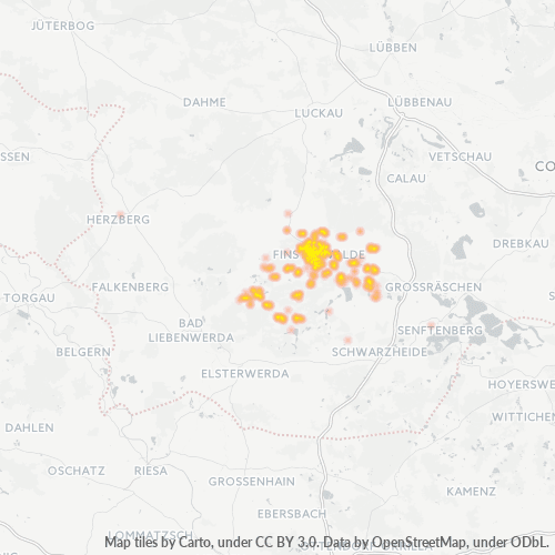 Heatmap für plz 03238