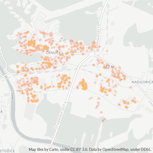 1231 Zemljevid gostote poslovanja
