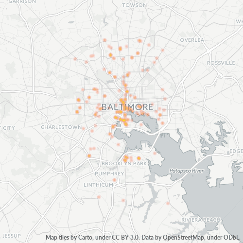 21298 Business Density Heatmap