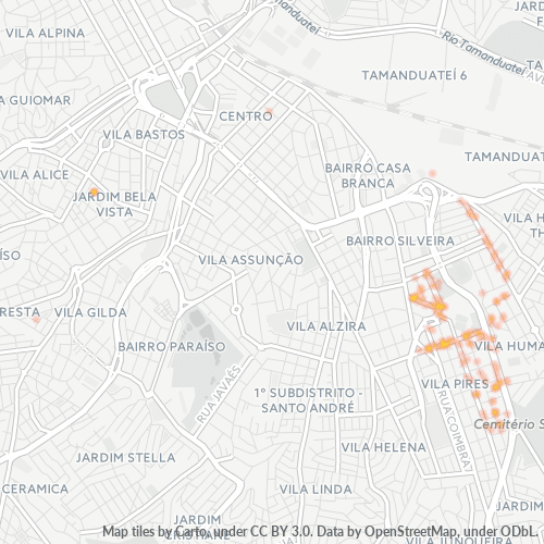 09121-000 Heatmap de Densidade da Empresa