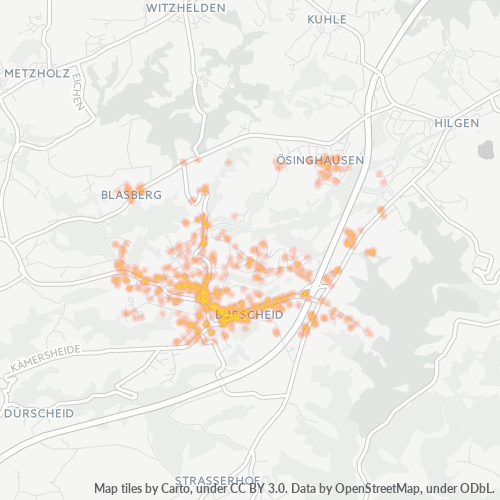 Heatmap für plz 51399