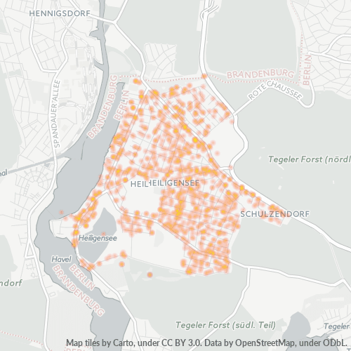 Heatmap für plz 13503