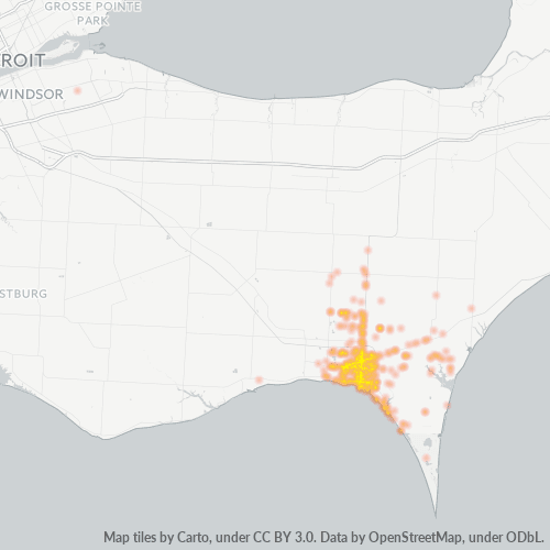 N8H Business Density Heatmap