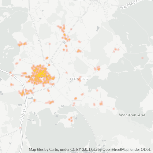 Heatmap für plz 95666