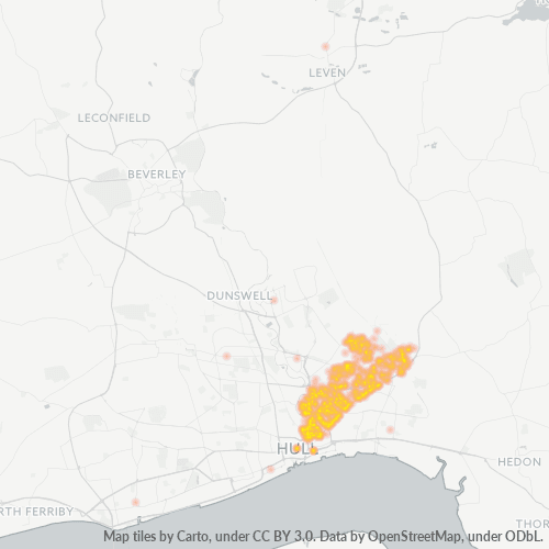 HU8 Business Density Heatmap