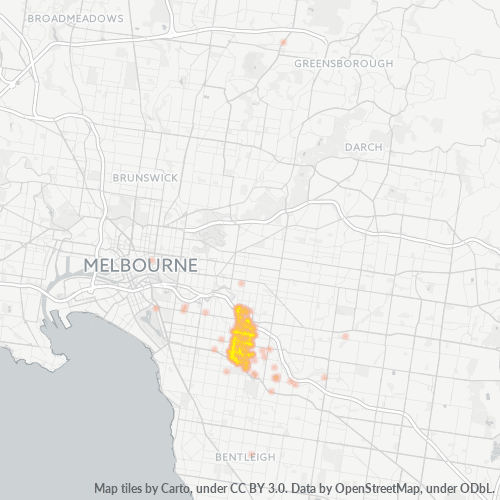 3144 Business Density Heatmap