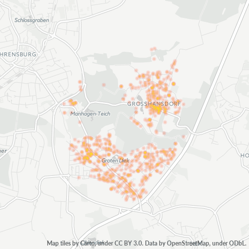 22927 Standortdichte-Heatmap