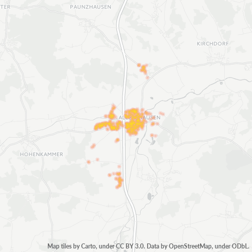 Heatmap für plz 85391