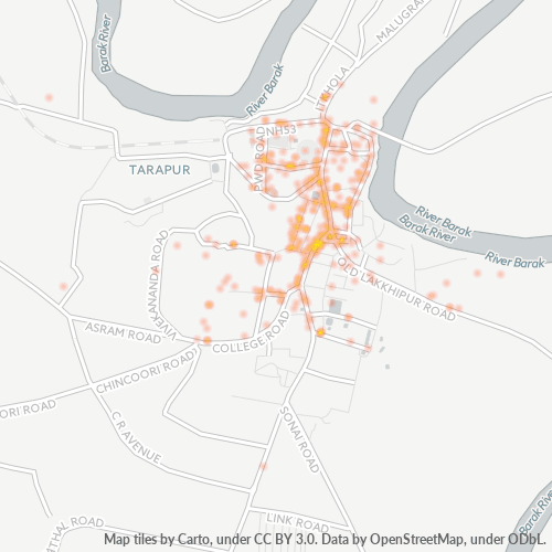 788001 Business Density Heatmap