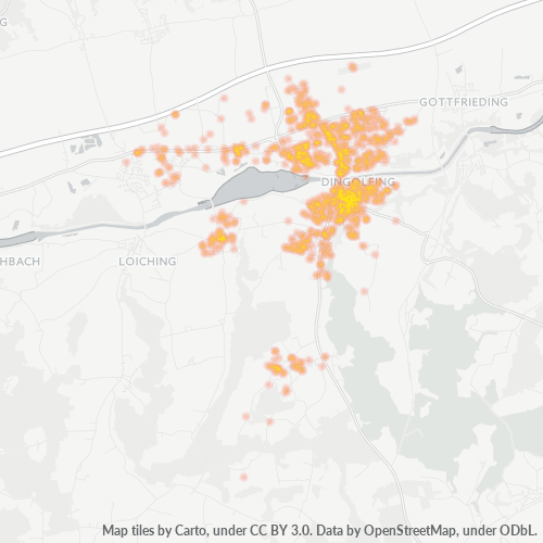 Heatmap für plz 84130