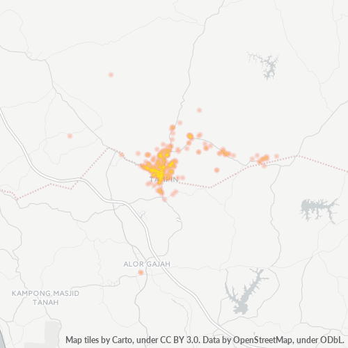 73000 Business Density Heatmap