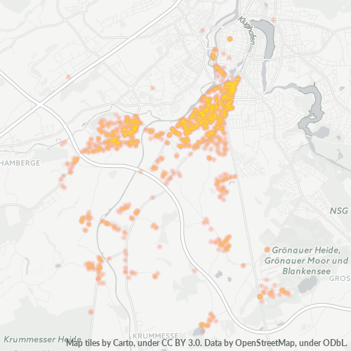 23560 Standortdichte-Heatmap