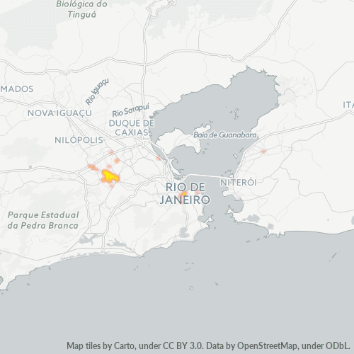 21340-000 Mapa de calor de densidad empresarial