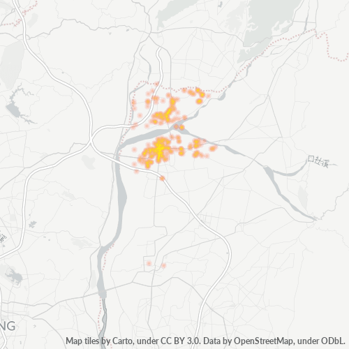 905 商業密度熱圖