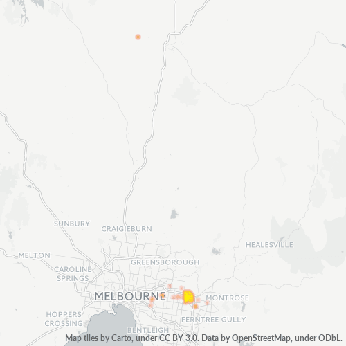 3132 Business Density Heatmap