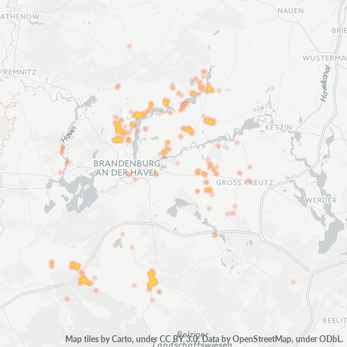 Heatmap für plz 14778