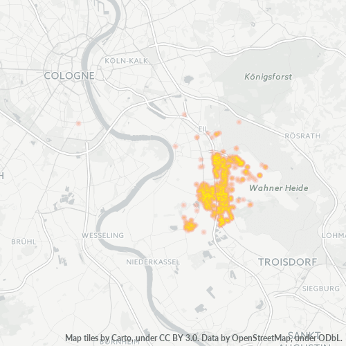 51147 Standortdichte-Heatmap