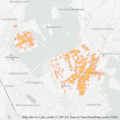 Heatmap für plz 79108