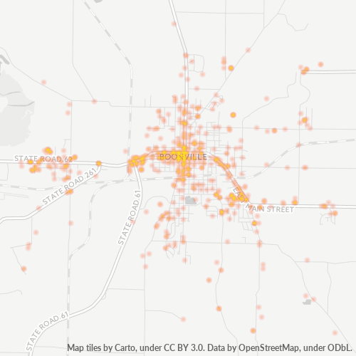47601 Business Density Heatmap