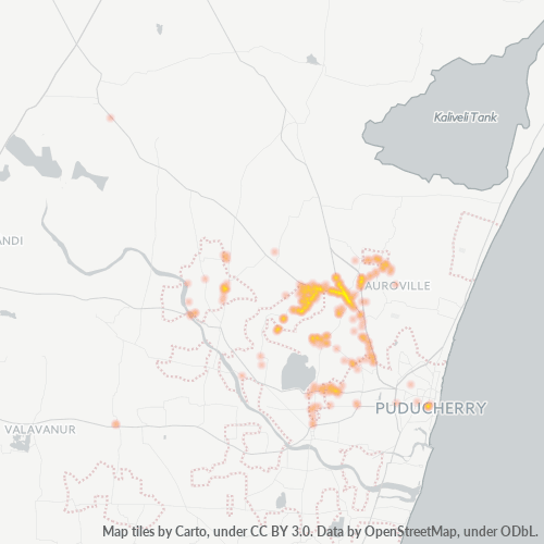 605111 Business Density Heatmap