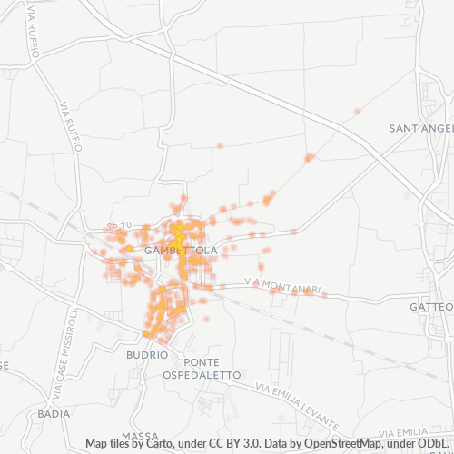 Mappa di calore per cap 47035