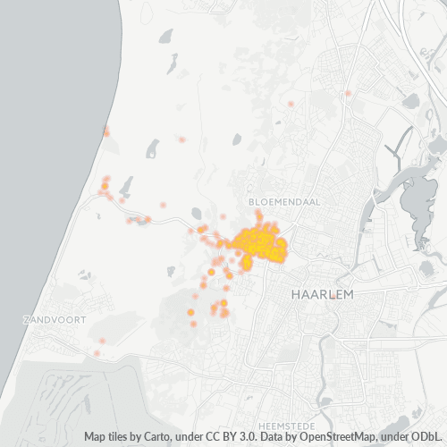 2051 Heatmap Bedrijfsdichtheid