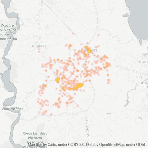 20736 Business Density Heatmap