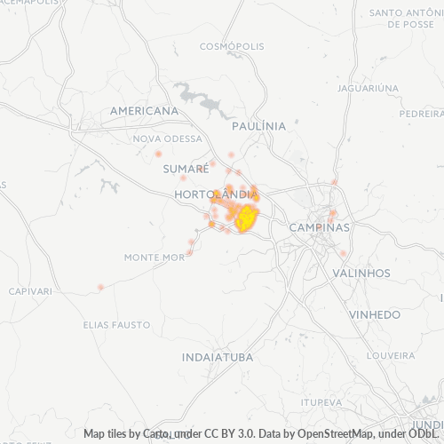 13185-000 Heatmap de Densidade da Empresa