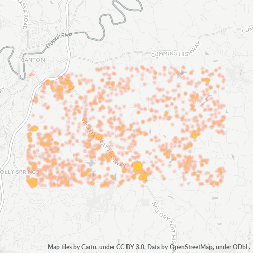 30115 Business Density Heatmap