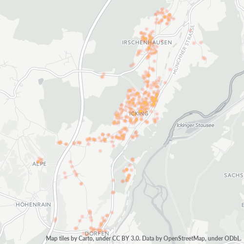 Heatmap für plz 82057