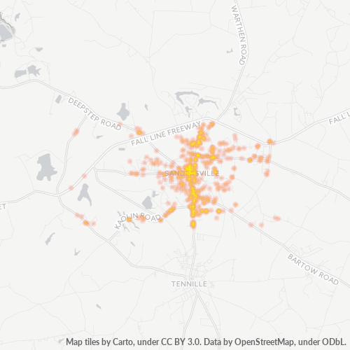 31082 Business Density Heatmap