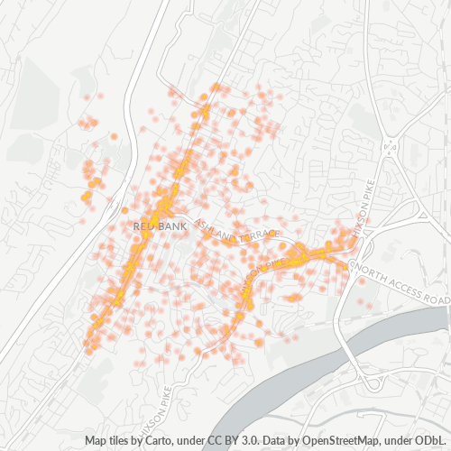 37415 Business Density Heatmap