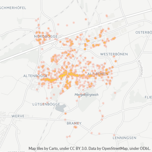 59199 Standortdichte-Heatmap