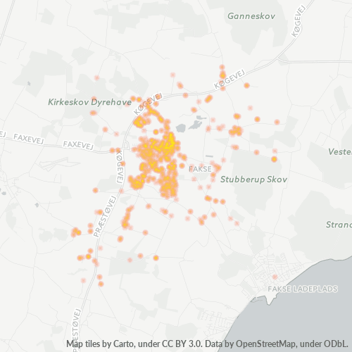 4640 Heatmap over forretningstæthed