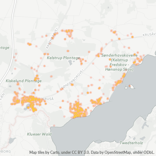 6340 Heatmap over forretningstæthed