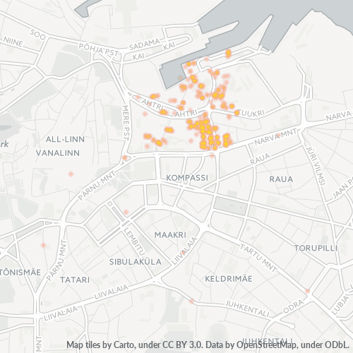 10151 Äritegevuse tiheduse kaart