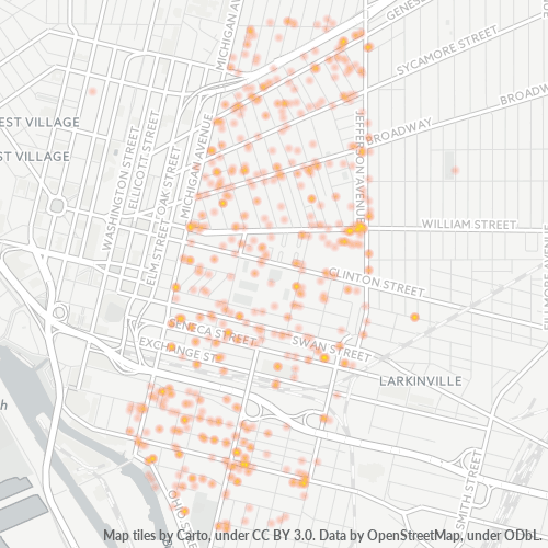 14204 Business Density Heatmap