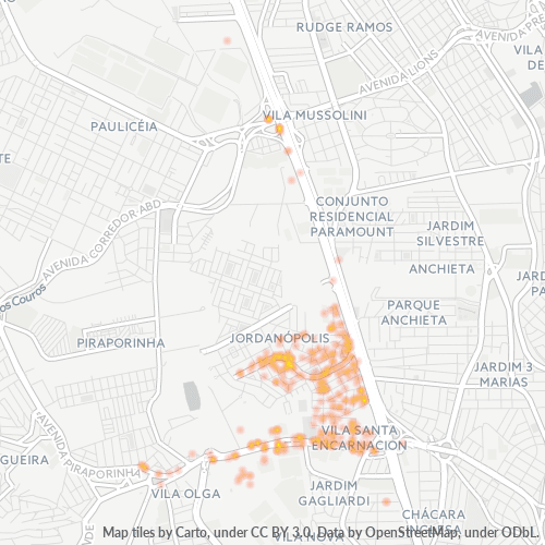 09891-000 Heatmap de Densidade da Empresa