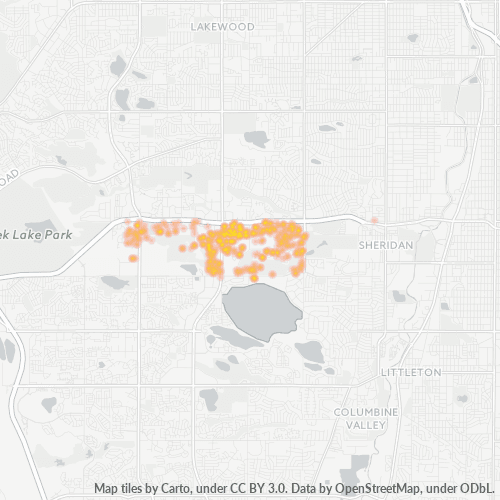 80235 Business Density Heatmap