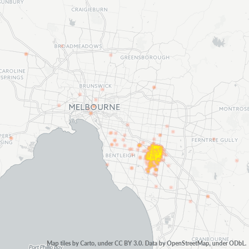 3168 Business Density Heatmap