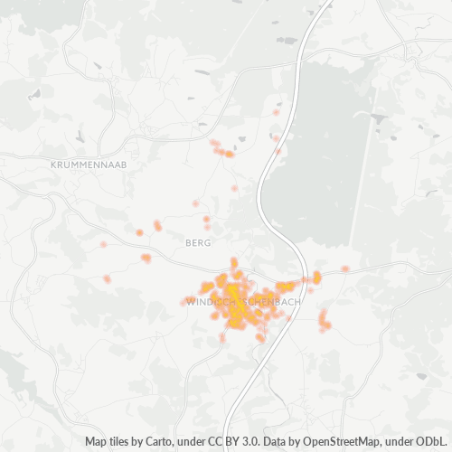 Heatmap für plz 92670